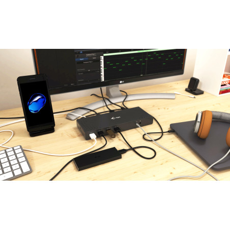 i-tec USB 3.0 / USB-C 5K Univerzálna dual dokovacia stanica