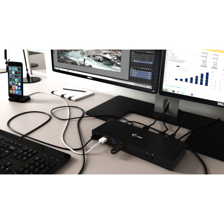i-tec USB 3.0 / USB-C 5K Univerzálna dual dokovacia stanica