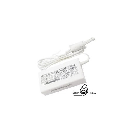 Acer orig. NTB adaptér 65W19V AC 5.5x1.7 mm (bez sieťovej šnúry) biely
