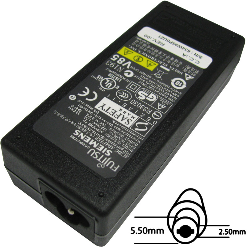 Napájací adaptér 65W 20V, 5.5x2.5 originál Fujitsu