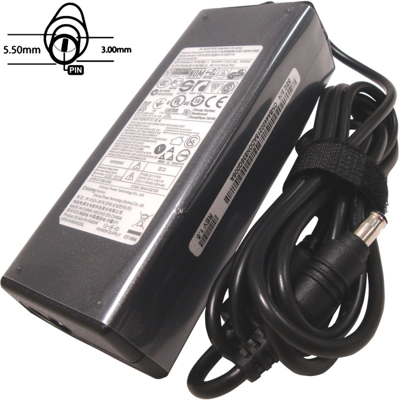 Napájací adaptér 90W, 19V 5.5x3.0, originál Samsung