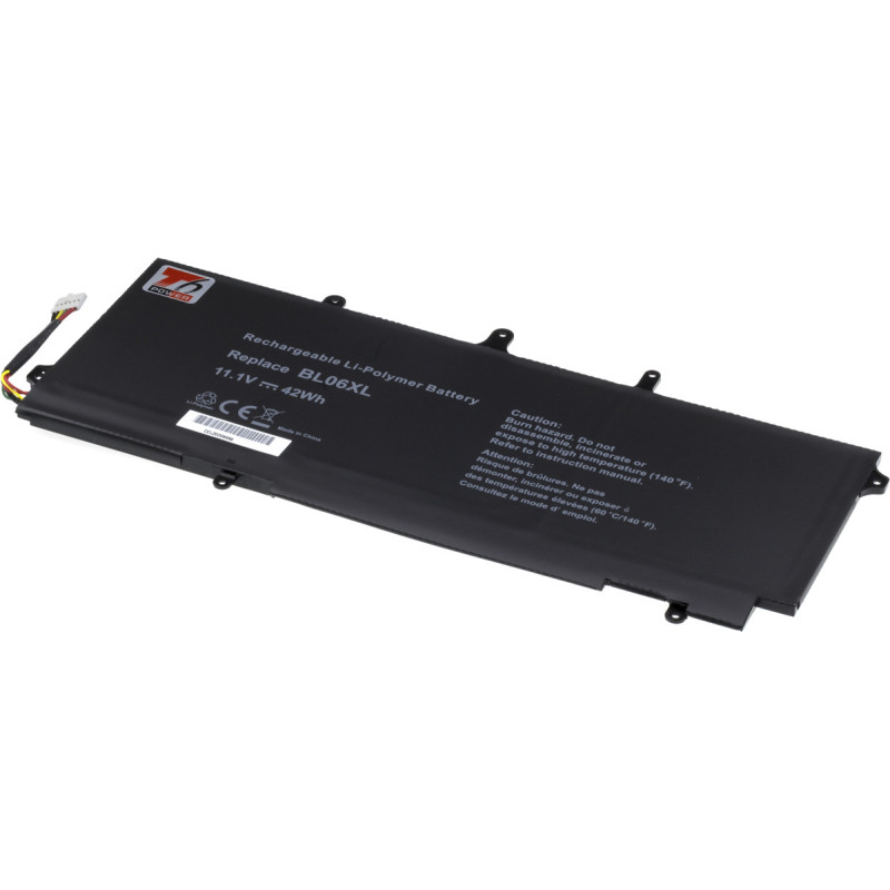 Batéria T6 Power pre HP EliteBook Folio 1040 G1, 1040 G2, 3800mAh, 42Wh, 6cell, Li-pol