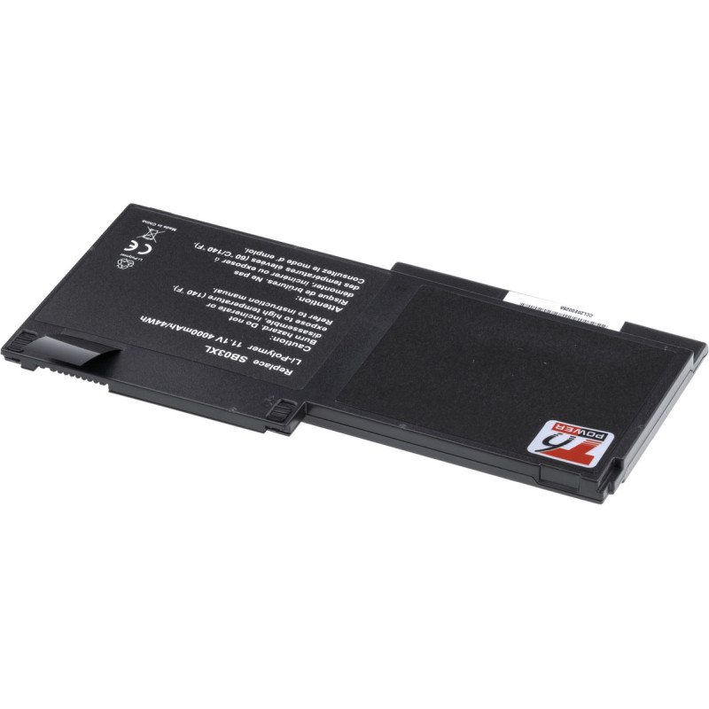 Batéria T6 Power HP EliteBook 720 G1, 725 G2, 820 G1, 820 G2, 4000mAh, 44Wh, 3cell, Li-pol