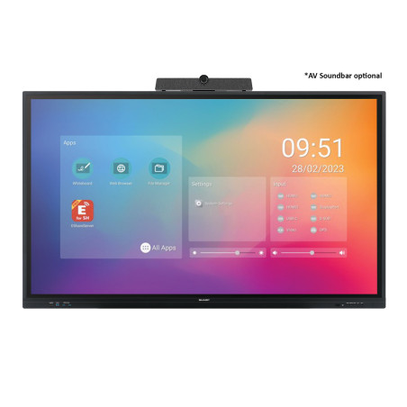 75" LED SHARP PN-LC752,3840x2160,16/7,450cd,IR