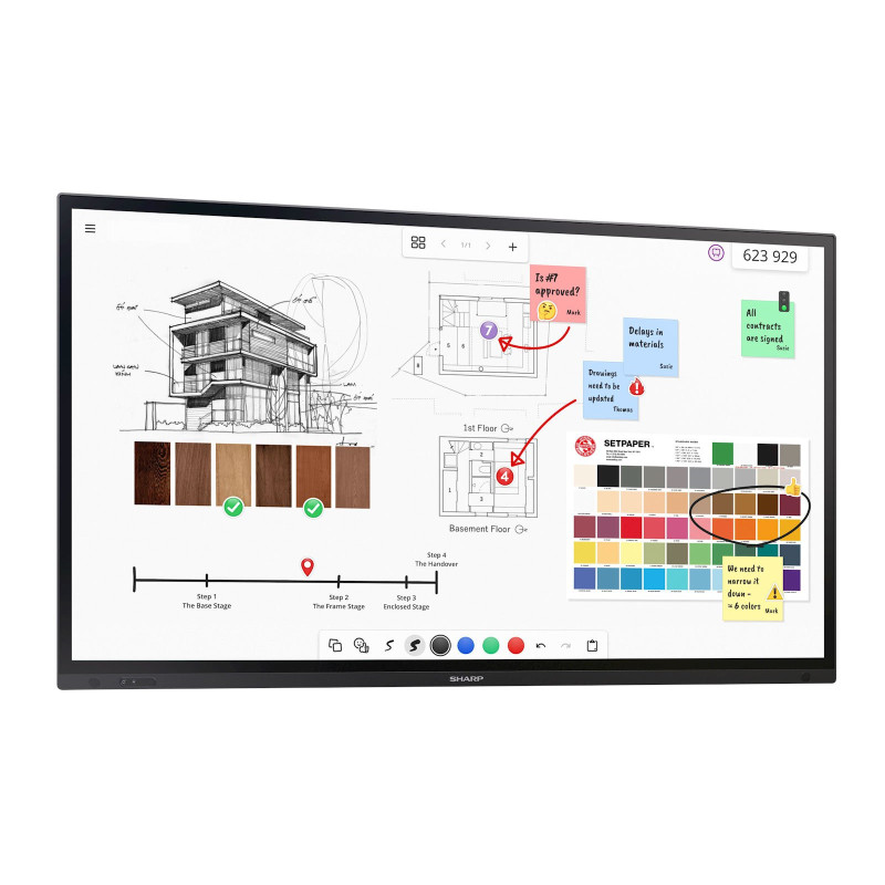 86" LED SHARP PN-LA862,3840x2160,24/7,500cd,IGT