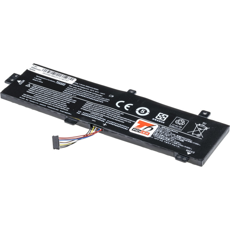 Batéria T6 Power Lenovo IdeaPad 310-15IKB, 310-15ABR, 510-15IKB, 3950mAh, 30Wh, 2cell, Li-pol
