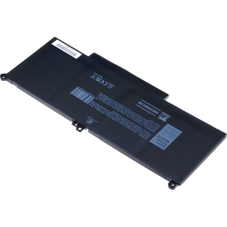 Batéria T6 Power pre Dell Latitude 7280, 7290, 7380, 7390, 7480, 7490, 7500mAh, 57Wh, 4cell, Li-pol