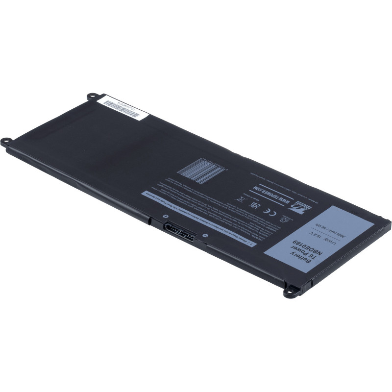 Batéria T6 Power Dell Insprion 7778, 7779, 7573, 7577, Latitude 3380, 3685mAh, 56Wh, 4cell, Li-pol