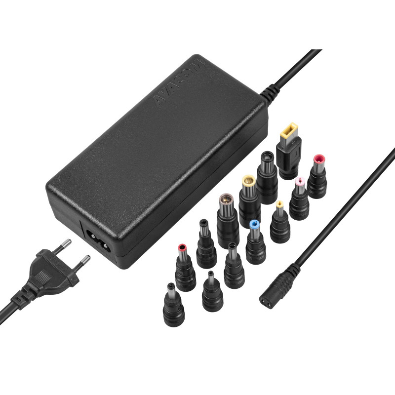 AVACOM QuickTIP 90W - univerzálny adaptér pre notebooky + 13 konektorov