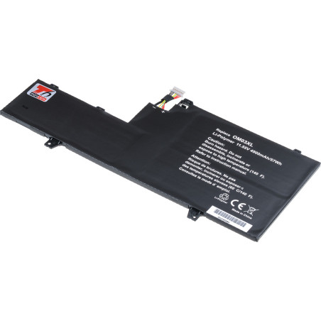 Batéria T6 Power pre HP EliteBook x360 1030 G2, 4900mAh, 57Wh, 3cell, Li-pol, type 1
