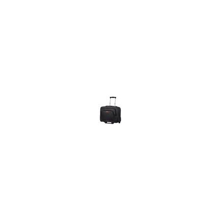 American Tourister AT WORK ROLLING TOTE 15.6" Black/Orange