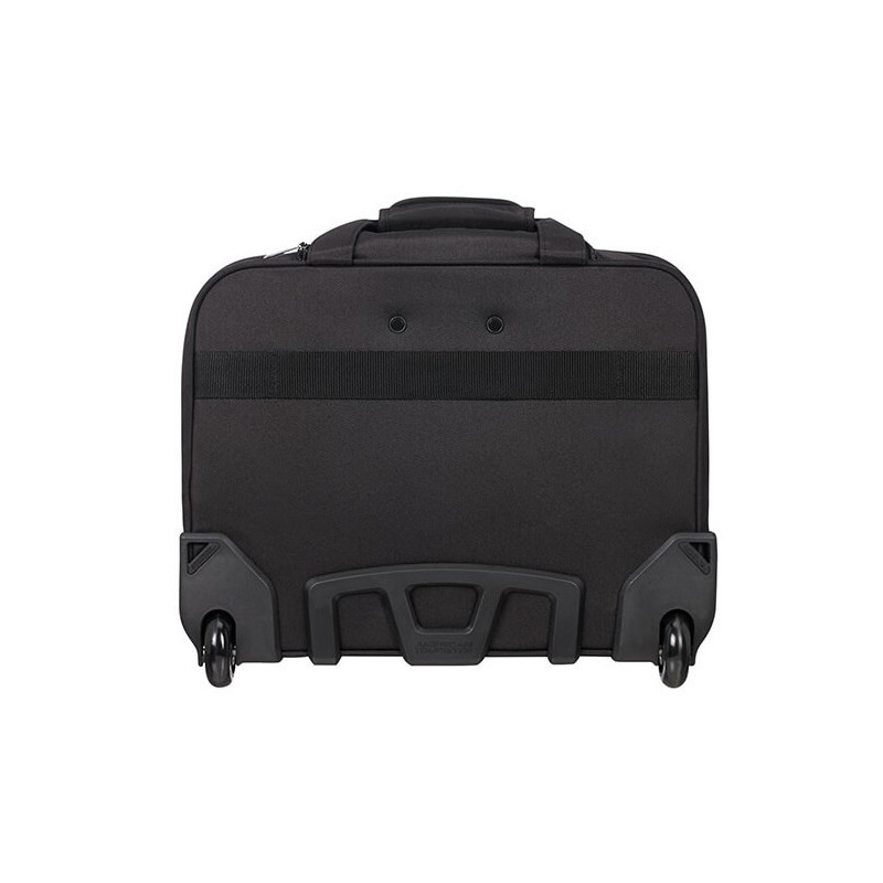 American Tourister AT WORK ROLLING TOTE 15.6" Black/Orange