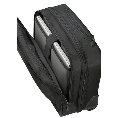 American Tourister AT WORK ROLLING TOTE 15.6" Black/Orange