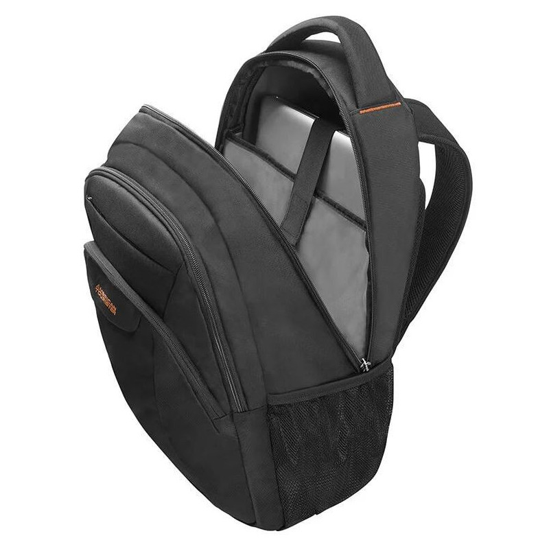 American Tourister AT WORK LAPTOP BACKPACK 13.3" - 14,1 Black/Orange
