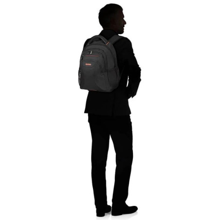 American Tourister AT WORK LAPTOP BACKPACK 13.3" - 14,1 Black/Orange