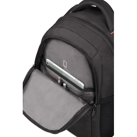 American Tourister AT WORK LAPTOP BACKPACK 13.3" - 14,1 Black/Orange