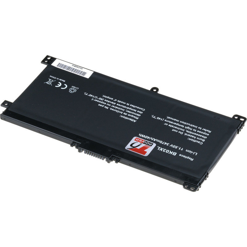 Batéria T6 Power HP Pavilion 14-ba000, 14-ba100, 14-ba200 x360 séria, 3470mAh, 40Wh, 3cell, Li-ion