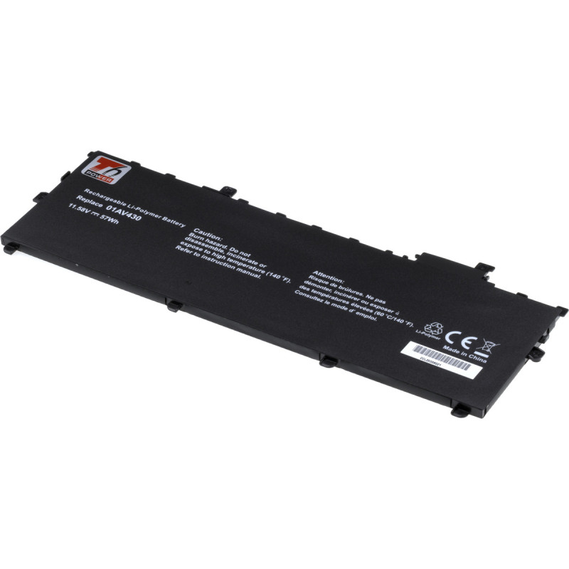 Batéria T6 Power Lenovo ThinkPad X1 Carbon 5th, 6th Gen, 4900mAh, 57Wh, 3cell, Li-Pol