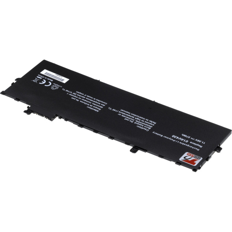 Batéria T6 Power Lenovo ThinkPad X1 Carbon 5th, 6th Gen, 4900mAh, 57Wh, 3cell, Li-Pol