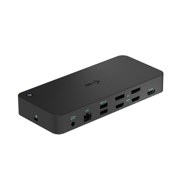 i-tec USB 3.0 / USB-C / Thunderbolt, 3x 4K Docking Station, Power Delivery 100W
