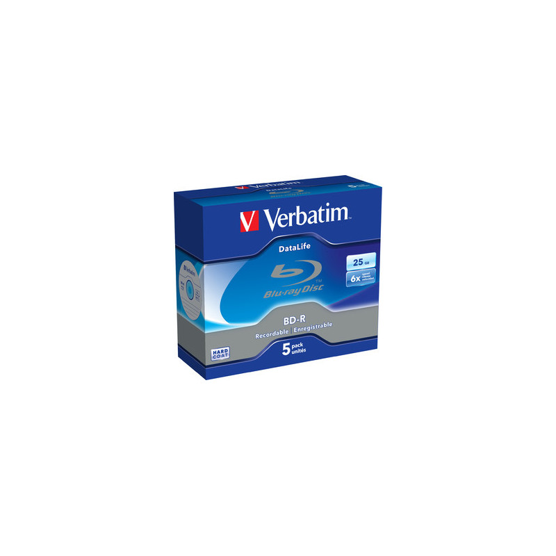 VERBATIM BD-R SL (6x, 25GB), NON-ID, 5ks/pack