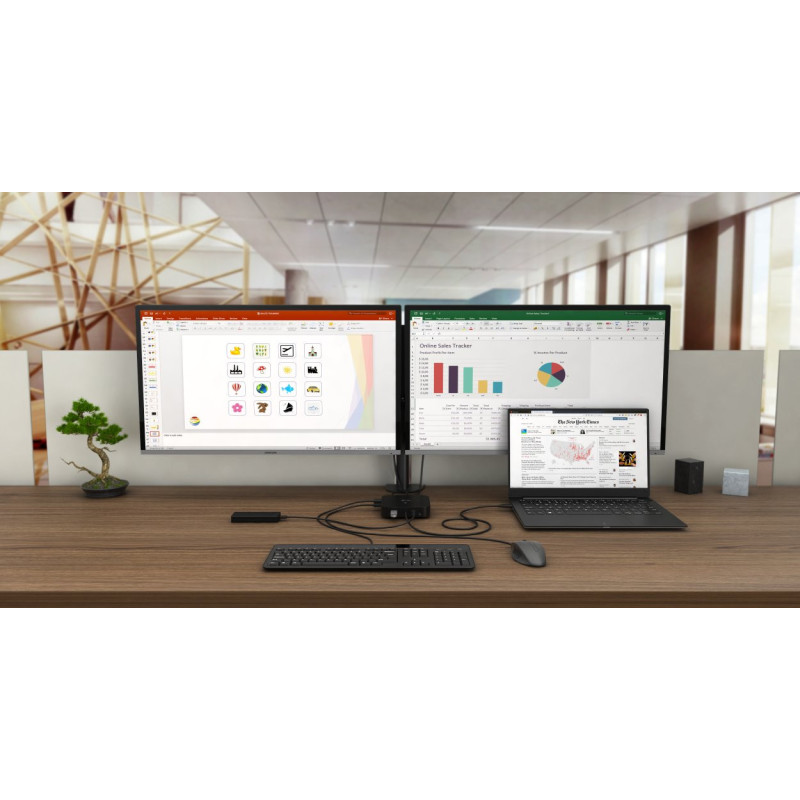i-tec USB-C HDMI DP Docking Station with Power Delivery 100 W + i-tec Universal Charger 112W