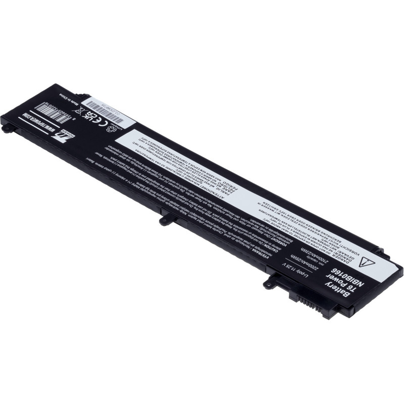 Batéria T6 Power pre Lenovo ThinkPad T460s, T470s, 2200mAh, 25Wh, 3cell, Li-Pol