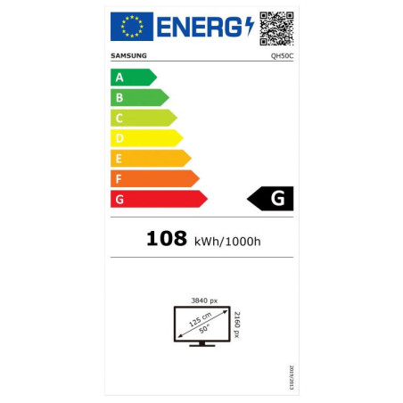 50|| LED Samsung QH50C - UHD, 700cd, MI, 24/7