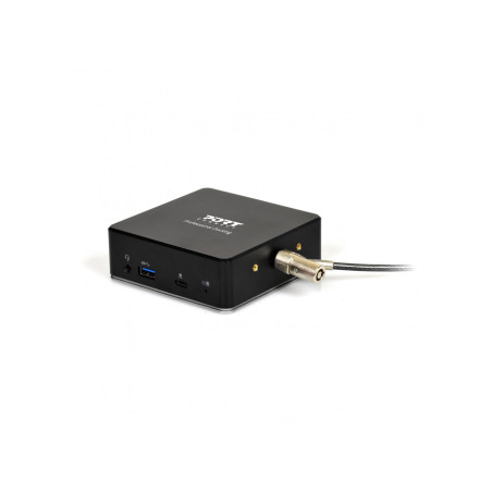 PORT CONNECT Dokovacia stanica 8v1 USB-C, USB-A, dual video, HDMI, Ethernet, audio, USB 3.0