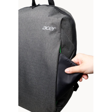 Acer urban backpack, grey & green, 15.6"