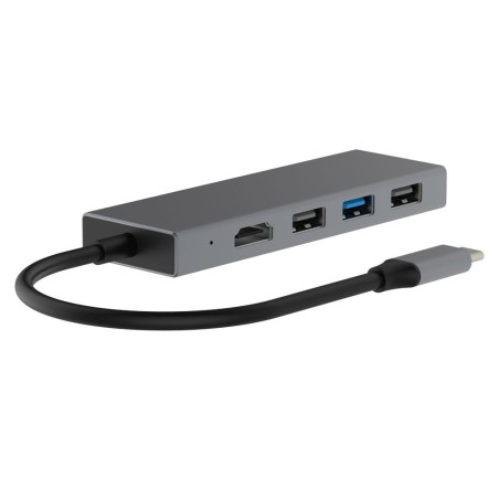 TB USB-C 7v1 adaptér USB 3.0, 2x USB 2.0, HDMI, PD, SD/TF