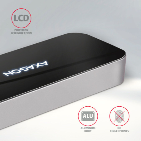 AXAGON HMC-6H4A, USB 3.2 Gen 1 hub, porty 4x USB-A, HDMI 4k/30Hz, PD 100W, kábel USB-C 20cm
