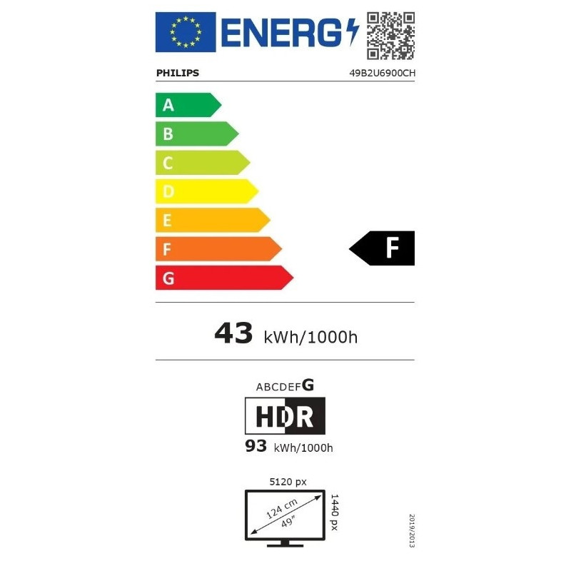 Philips/49B2U6900CH/00/48,8"/VA/5120x1440/75Hz/4ms/Black/3R