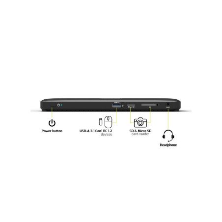 PORT CONNECT Dokovacia stanica pre kancelárie, USB-C, 2x4K, čierna