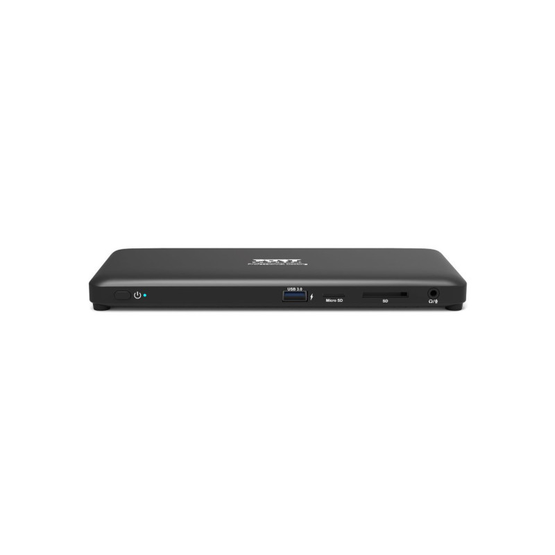 PORT CONNECT Dokovacia stanica pre kancelárie, USB-C, 2x4K, čierna