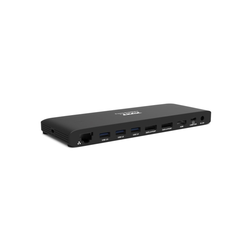 PORT CONNECT Dokovacia stanica pre kancelárie, USB-C, 2x4K, čierna