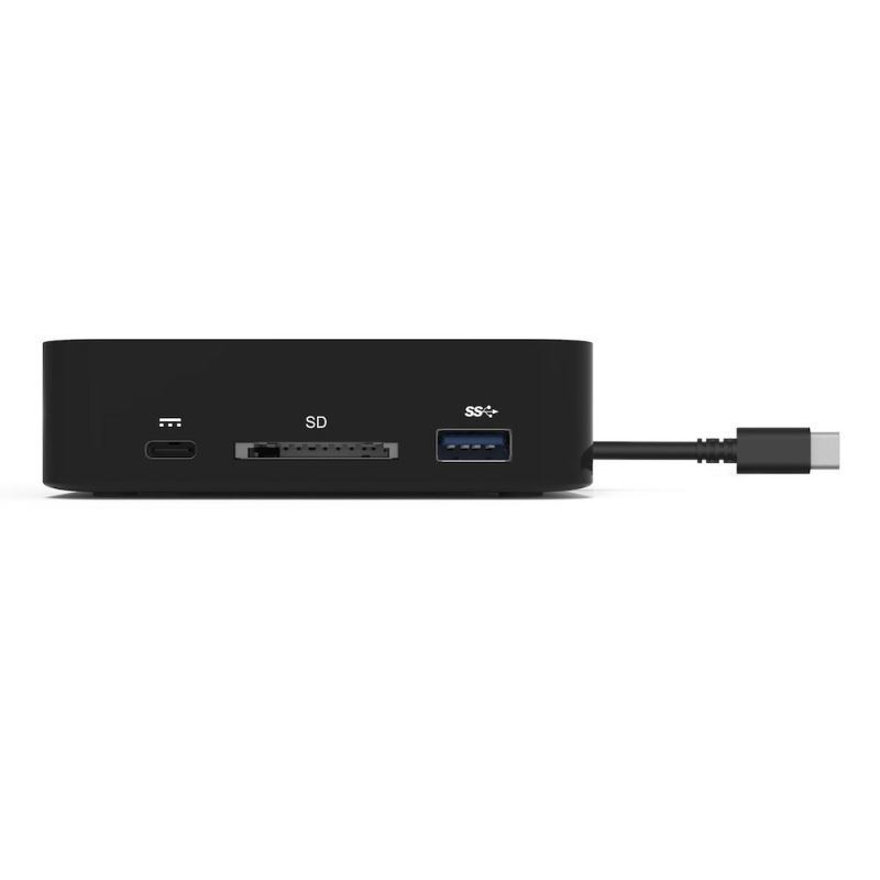 PORT CONNECT USB-C Dokovacia stanica 10v1, 2x4K Display Port, 5x USB-A, USB-C 85W PD, Ethernet, SD