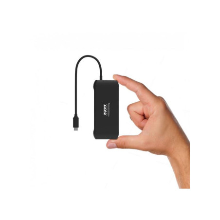 PORT CONNECT Dokovacia stanica 8v1 DUAL SCREEN, 2xFullHD alebo 1x4K, HDMI, VGA, 3xUSB-A, RJ-45, TF, SD