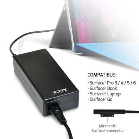 PORT CONNECT MICROSOFT® SURFACE napájací adaptér k notebooku 60W