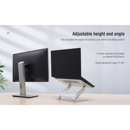 Nillkin ProDesk Adjustable Laptop Stand Grey
