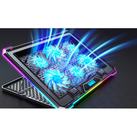 EVOLVEO Ania 9 RGB, nastaviteľný podstavec pre notebook