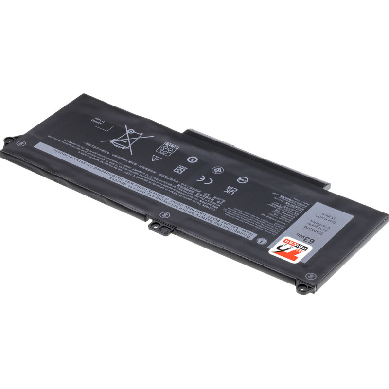 Batéria T6 Power Dell Latitude 5420, 5520, Precision 3560, 4100mAh, 63Wh, 4cell, Li-pol