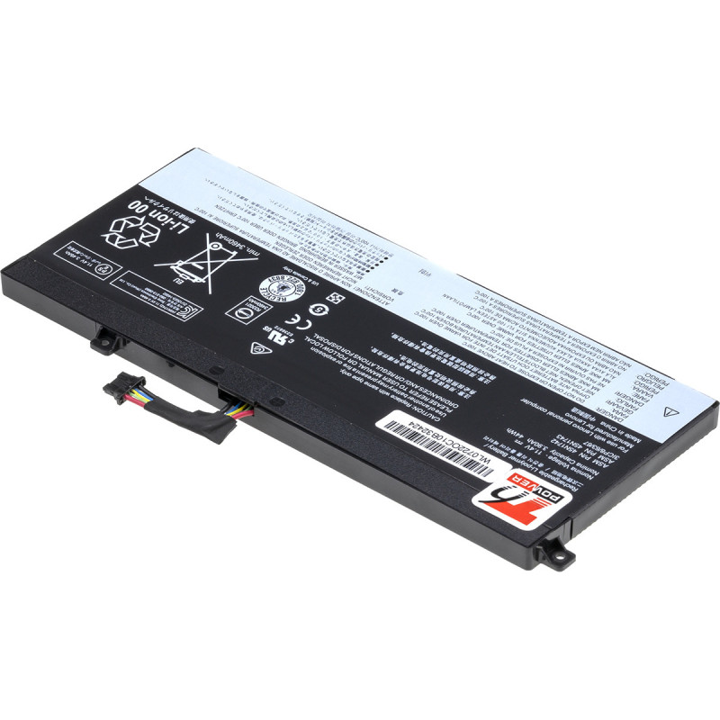 Batéria T6 Power Lenovo ThinkPad T550, T560, W550, P50, internal, 3900mAh, 44Wh, 3cell, Li-pol