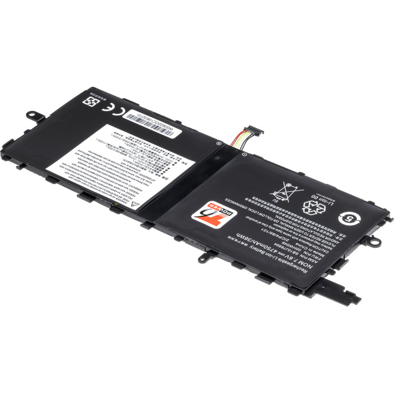 Batéria T6 Power Lenovo ThinkPad X1 Tablet Gen 1, Gen 2, 4750mAh, 36Wh, 2cell, Li-Pol