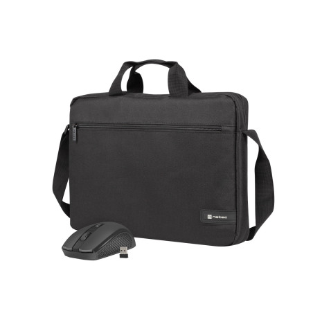 Natec set WALLAROO 2, taška pre NB 15,6" + bezdrôtová myš 1600 DPI