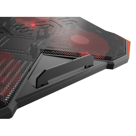 Chladiaca podložka pre NB Genesis OXID 260, LED, 15,6-17,3" 4xvetrák, 2xUSB