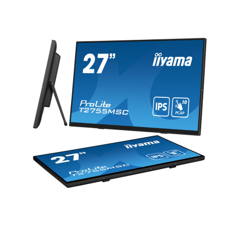 27" iiyama T2755MSC-B1: IPS, FHD, PCAP, Webcam