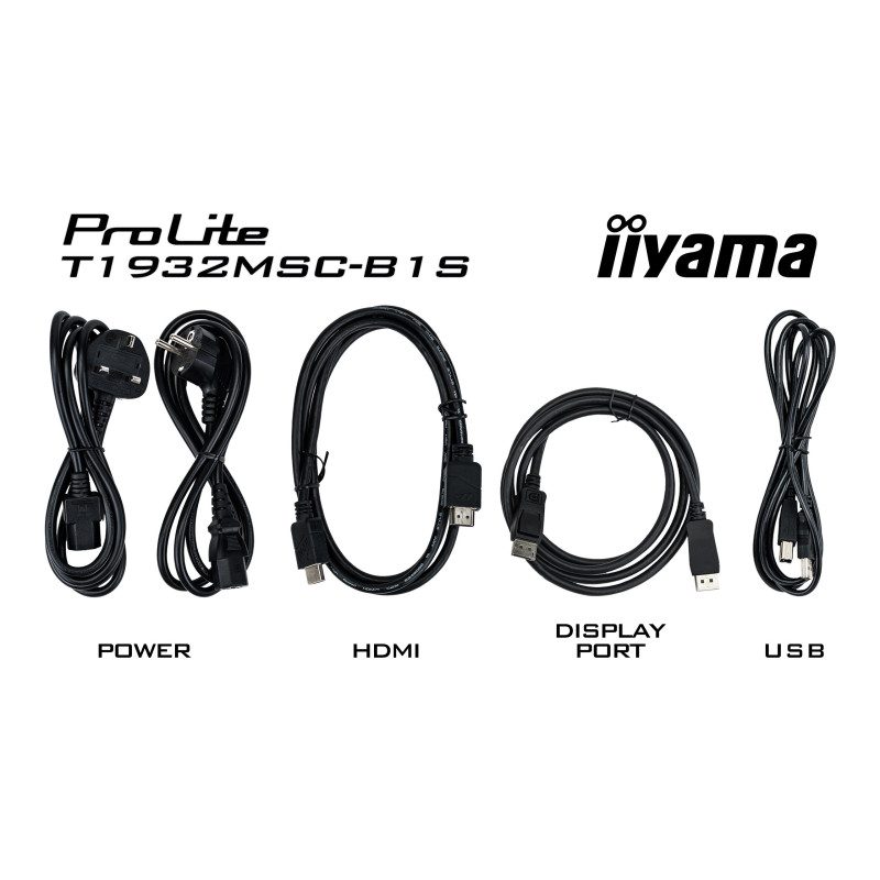19" iiyama T1932MSC-B1S: IPS, SXGA, PCAP, HDMI, DP