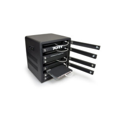 PORT CONNECT CHARGING CABINET 10 UNITS individual door lock, čierny