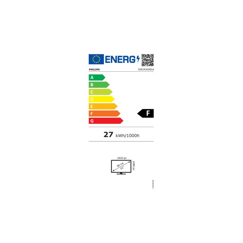 Philips/32E1N3100LA/00/31,5"/VA/FHD/75Hz/1ms/Black/3R